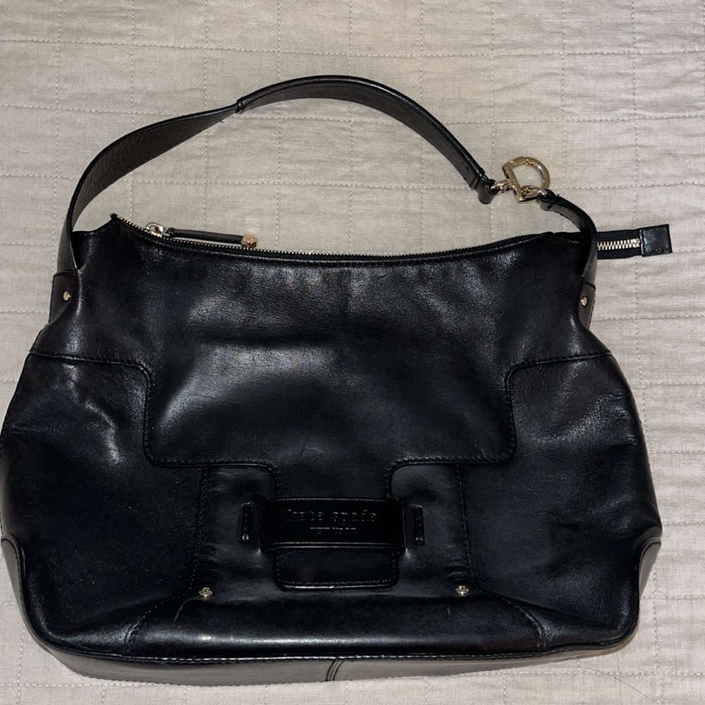 Kate Spade black leather handbag